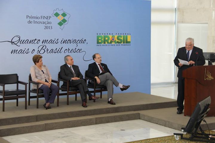 Fala do ministro do MCTI, Marco Antonio Raupp, com presidenta Dilma Rousseff, vice-presidente Michel Temer, e presidente da Finep, Glauco Arbix.