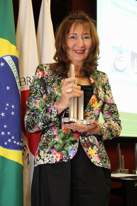 Gisleine Martin Philot, representante da empresa Expansão (SP), primeira colocada na categoria Tecnologia Assistiva