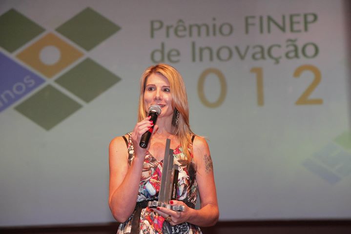 Márcia Werle, da Biotechnos, vencedora da categoria Inovação Sutentável.