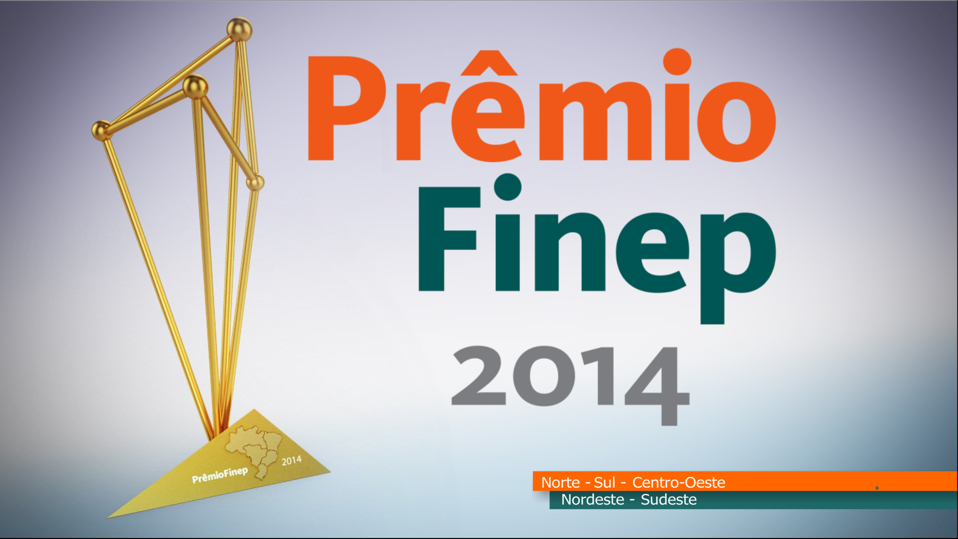Imagem Troféu e Marca prêmio Finep 2014